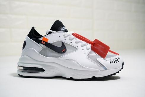 Off White x Nike Air Max 93 OG White Black Trainers AJ3061-300