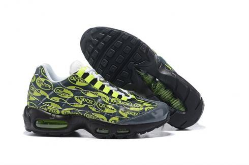 Nike Air Max 95 PRM Men Running Shoes Black Green 538416-019