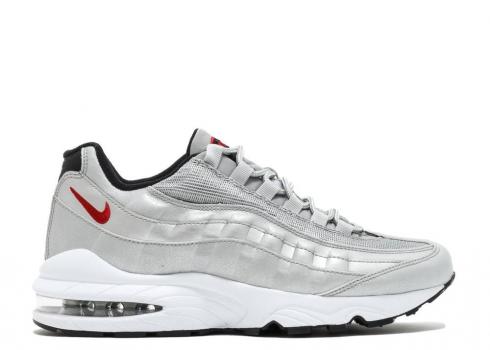 Nike Air Max 95 Qs Gs Argento Bullet Varsity Rosso Metallico 918630-001