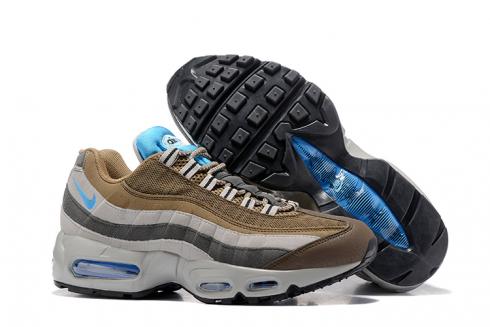 Nike Air Max 95 Wolf Grey Brown Blue Men Running Shoes รองเท้าผ้าใบ Trainers 749766-203