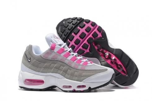 Nike Air Max 95 20º aniversário cinza branco rosa sapatos femininos