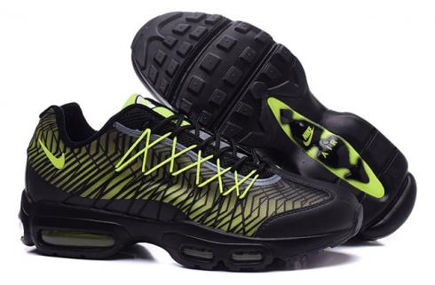 Nike Air Max 95 Ultra Jacquard Hombre Mujer Negro Volt Gris Oscuro Metal 749771-007