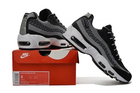 Nike Air Max 95 Jacquard Wolf Gris Negro Blanco Hombres DS Zapatos para correr 644793-010