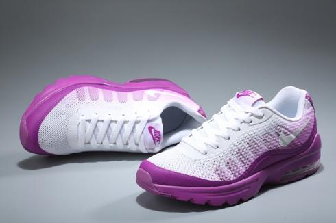 Nike Air Max Invigor Wanita Sepatu Atletik Sepatu Lari Putih Ungu 749866-110