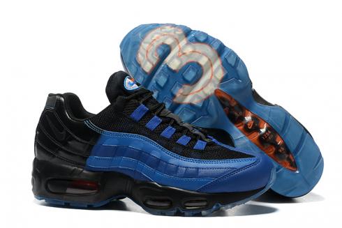 Nike Air Max 95 LJ QS Lebron James Game Time Negro Azul Hombres Zapatos 822829-444