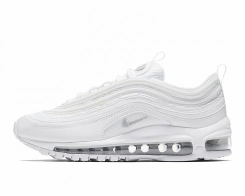 Nike Air Max 97 GS White Wolf Grey Black Running Shoes 921522-100