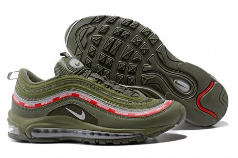 Nike Air Max 97 Unisexe Runnging Chaussures Camo Vert Rouge 917704