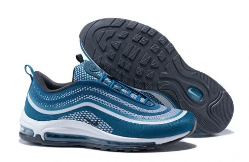 Nike Air Max 97 Chaussures de course pour hommes Light Ocean Bleu Blanc