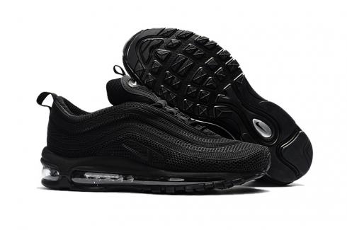 Мужские кроссовки Nike Air Max 97 Plastic drop полностью черные KPU TPU 624520-010