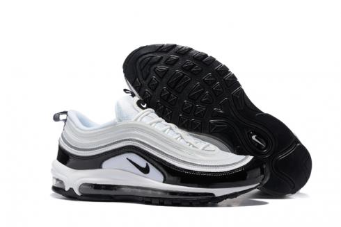 Nike Air Max 97 Pure White Black Men Running Shoes รองเท้าผ้าใบ Trainers 312641-006