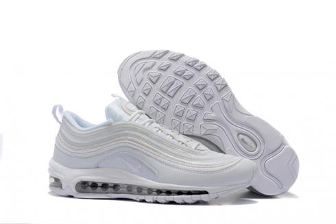 Nike Air Max 97 Pure White Silver Mænd Løbesko Sneakers Trainers 312641-004