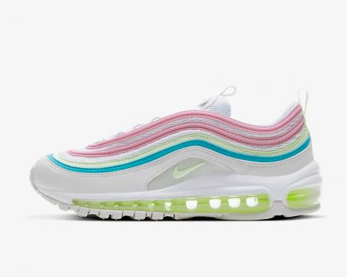 Nike Womens Air Max 97 Easter White Barely Volt Platinum Tint CW7017-100