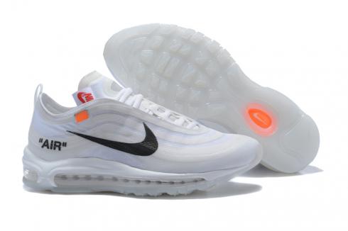 Giày chạy bộ nam Nike Air Max 97 Off White X Trắng Đen