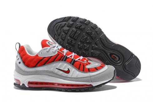 Nike Air Max 98 Men Running Shoes Silver Orange