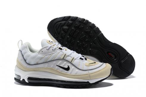Nike Air Max 98 Heren Hardloopschoenen Wit Lichtbruin