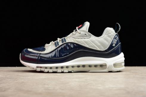 Nike Air Max 98 Marine Licht Grijs Wit Reflecterend 8447694-400