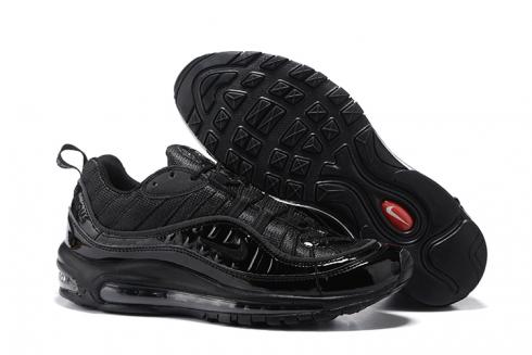 Nike Air Max 98 Unisex hardloopschoenen geheel zwart