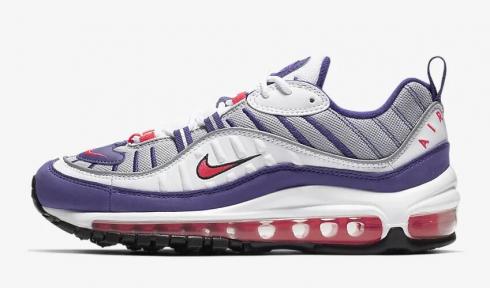 Nike Air Max 98 Bianche Riflettere Argento Nero Racer Rosa AH6799-110
