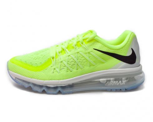 2015 Nike Air Max Authentic GS สีดำสีขาวสีเขียวรองเท้าวิ่ง 705457-700