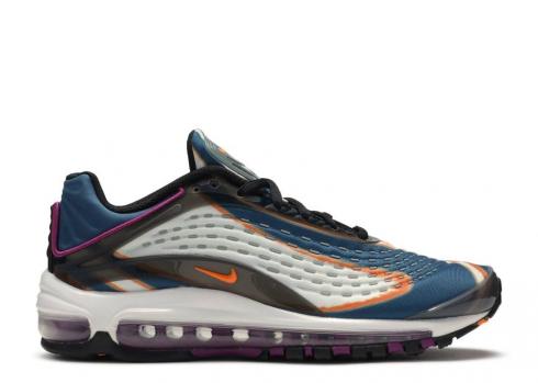 Nike Air Max Deluxe Gs Blue Force Grey Black Orange Total Cool AR0115-002