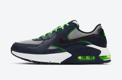 Nike Air Max Excee Navy Black White Neon Green Boty CD4165-400