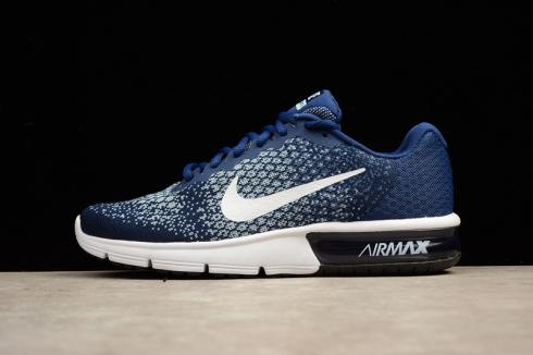Nike Air Max Sequent 2 Hardloopschoen Blauw Wit 852461-400
