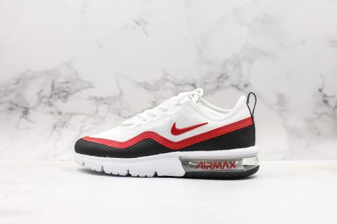 Nike Air Max Sequent 4.5 SE 白色黑色大學紅鞋 BQ8823-100