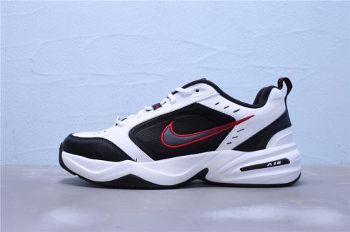 Nike Air Monarch IV 白色黑色紅色男士跑步鞋 415445-101