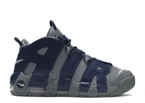 Nike Air More Uptempo 96 Gs Georgetown Hoyas Granatowy Biały Midnight Grey Cool 415082-009
