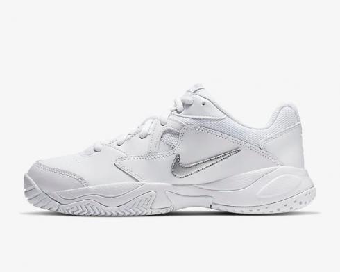 Dámské boty NikeCourt Lite 2 Metallic Silver White AR8838-101