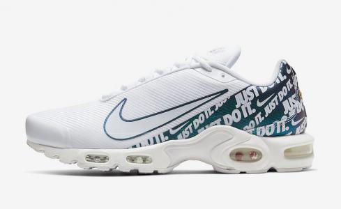 Nike Air Max Plus Just Do It Bianche Argento CJ9697-100
