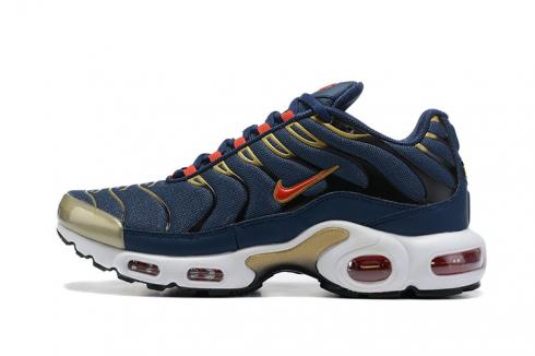 Nike Air Max Plus Olympic Obsidian Metallic Gold Blanc Comet Red DH4682-400