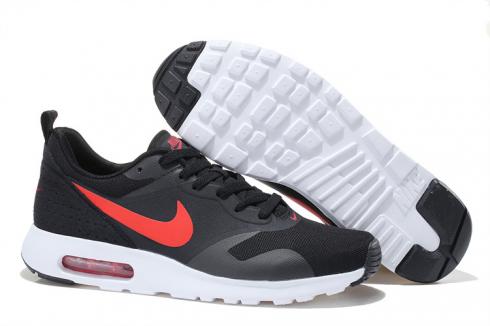 Nike Air Max Tavas Black Dark Grey Total Crimson Men Shoes 705149-008