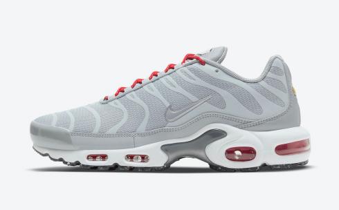 Nike Air Max Plus Grey Red White Running Shoes DD7112-001