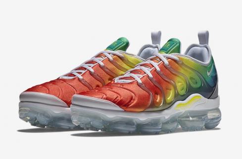 Superior Completamente seco posponer Nike Air VaporMax Plus Rainbow White Neptune Green Dynamic Yellow Blue  Nebula Habanero Red 924453 - MultiscaleconsultingShops - new style nike air  force 1 07 ess white gold cz0270 105 sport sneakers - 103