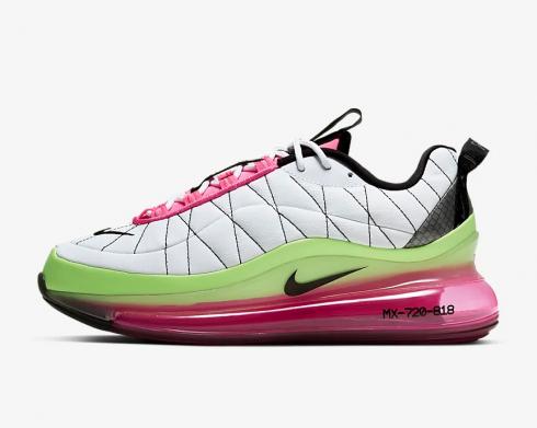Nike Womens Air MX 720-818 Pink Blast Ghost Hijau Putih Hitam CK2607-100