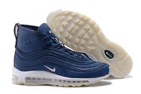 Nike Air Max 97 High Men Runnging Shoes Royal Blue White