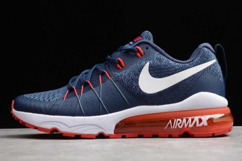 2019 Nike Air Vapormax Flyknit Donkerblauw Rood Wit 880656 407