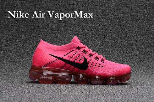 Nike Air VaporMax 2018 розовые черные женские кроссовки