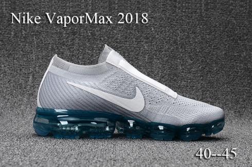 Nike VaporMax COMME des GARCONS 2018 Flyknit white gray men Slide Shoes 924501-002