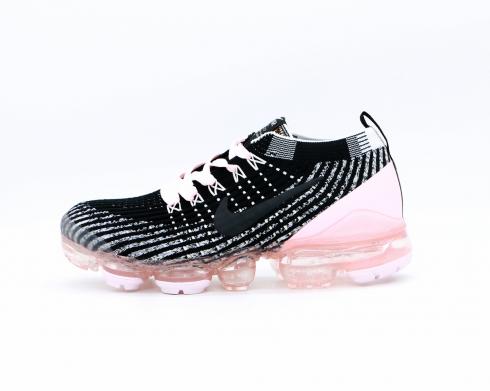 Nike Air VaporMax Flyknit 3 Bayan Ayakkabı Siyah Pembe Beyaz AJ6910-333,ayakkabı,spor ayakkabı