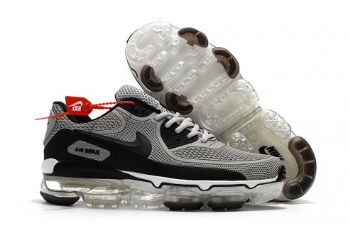 Off White Nike Air Max 2018 90 KPU Running Shoes Cool Grey Black