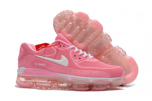 Off White Nike Air Max 2018 90 KPU Running Shoes Pink White