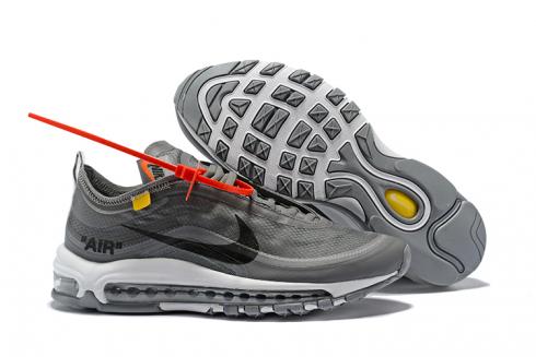 Sepatu Lari Nike Air Max 97 Off White Cool Grey Black