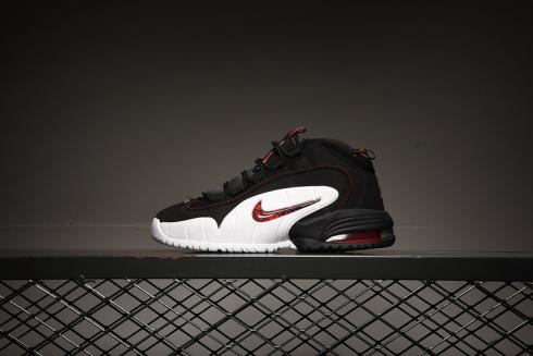 Nike Air Max Penny 1 Negro Rojo Blanco Zapatos de baloncesto para hombre 685153-008