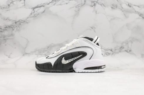 Zapatillas de baloncesto Nike Air Max Penny 1 plateadas, blancas y negras, 311089-101