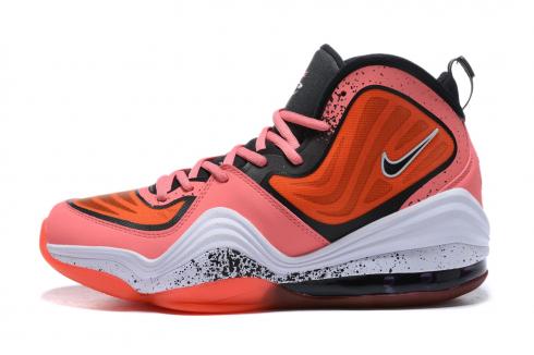 Nike Air Penny V 5 Peach Orange Black White Basketball Tênis 537331-028