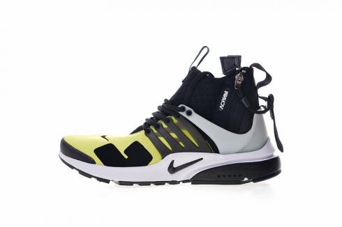 Lo nuevo ACRONYM x Nike Air Presto Mid Negro Blanco Zapatos para hombre 844672-300