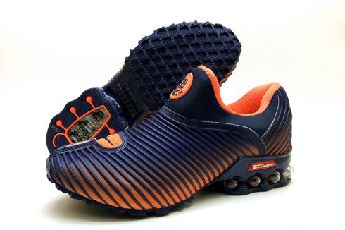 Nike Air Max Shox 2018 hardloopschoenen diepblauw oranje