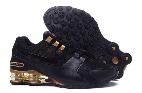 Nike Air Shox Avenue 802 Negro Dorado Hombre Zapatos